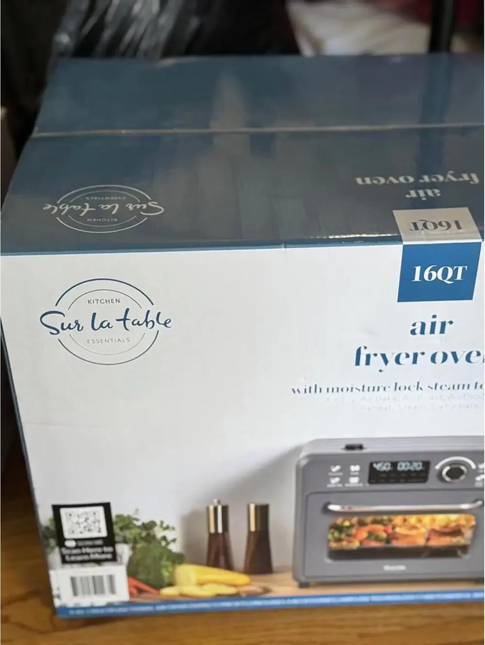 Sur La Table 16QT Air Fryer Oven with Moisture Lock Steam Technology